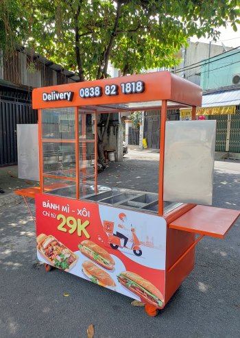 Xe bán bánh mì 1m4