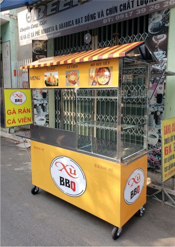 Xe bánh mì chả cá đẹp