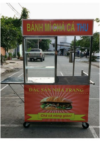 Xe bánh mì chả cá 1m10