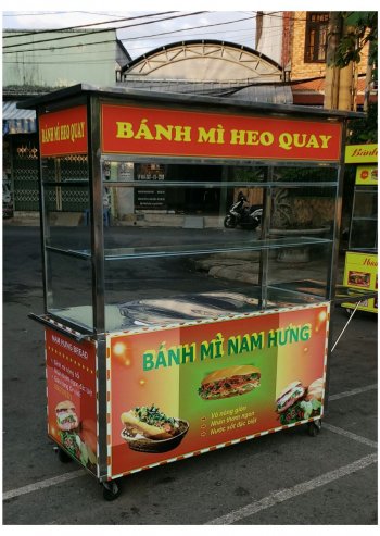 Xe bánh mì heo quay 1m50