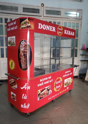 Xe bánh mì 1m8 mẫu cong