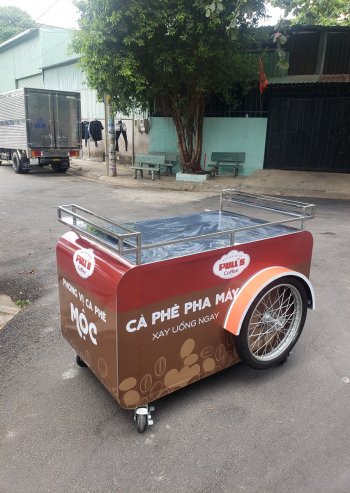 Xe bán cà phê pha máy 1m3